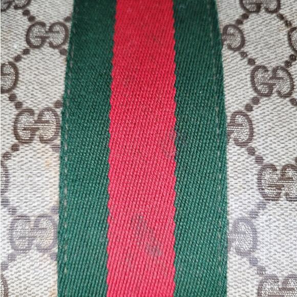 Gucci Vintage GG Monogram Supreme Sherry Web Ophidia Accordion Shoulder Bag - Picture 8 of 16